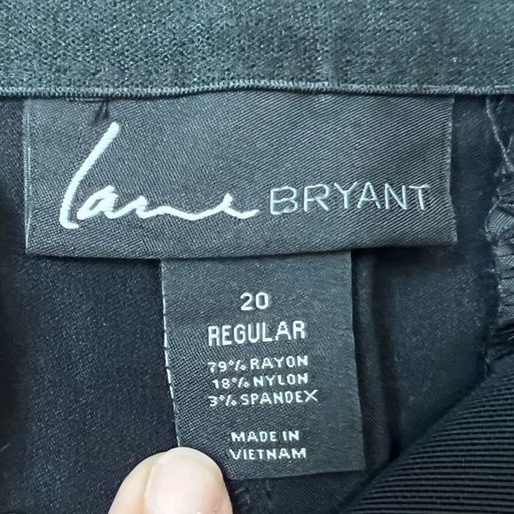 Lane Bryant Women Black Trouser Pants Tighter Tummy Technology Plus Sz 20 - Picture 6 of 10